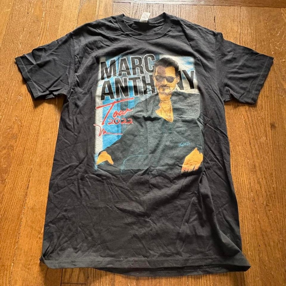 Marc Anthony 2022 Tour Graphic T-Shirt Black Size Medium‎